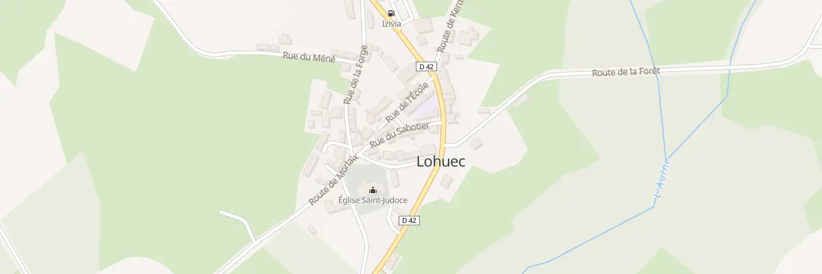 Plan du 1 Rue des Sabotiers à Lohuec