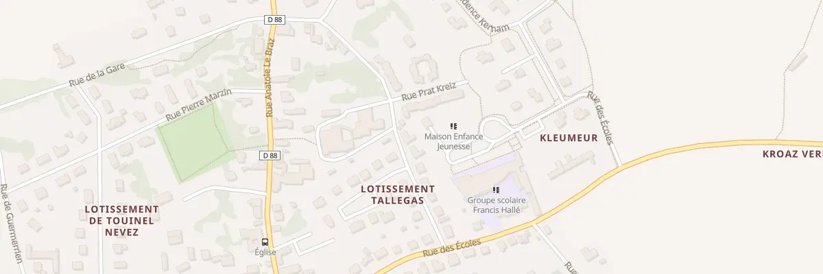 Plan du 8T Rue Milliau Cainec à Ploumilliau