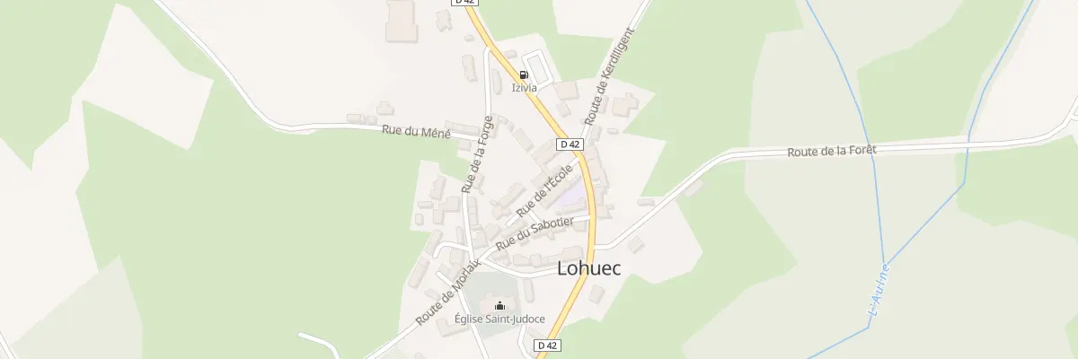 Plan du 2 Rue de l’Ecole à Lohuec