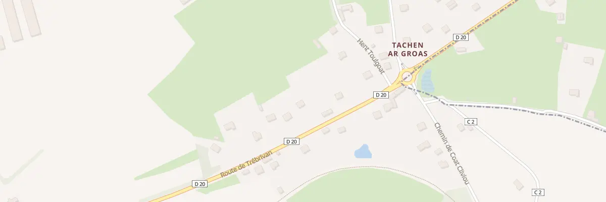Plan du 6 Tachen Ar Groas à Treffrin