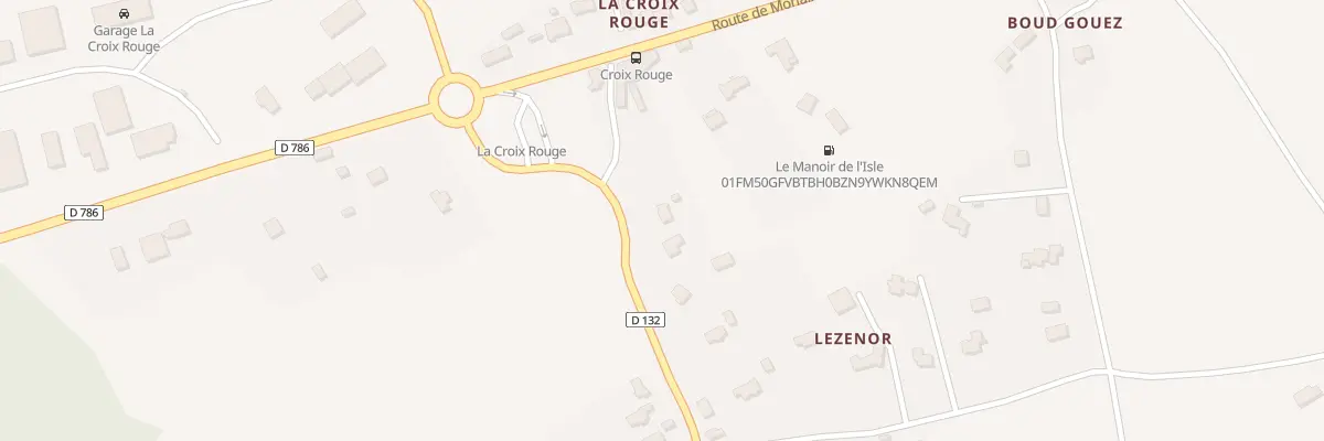 Plan du 6438 La Croix Rouge à Ploumilliau