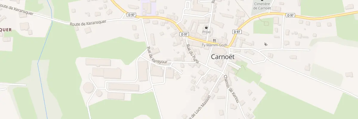 Plan du 6 Rue de Kereyour à Carnoët