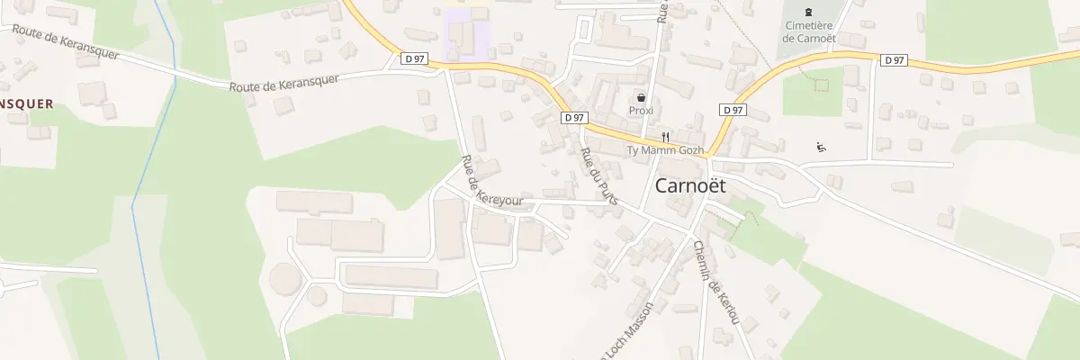 Plan du 8 Rue de Kereyour à Carnoët