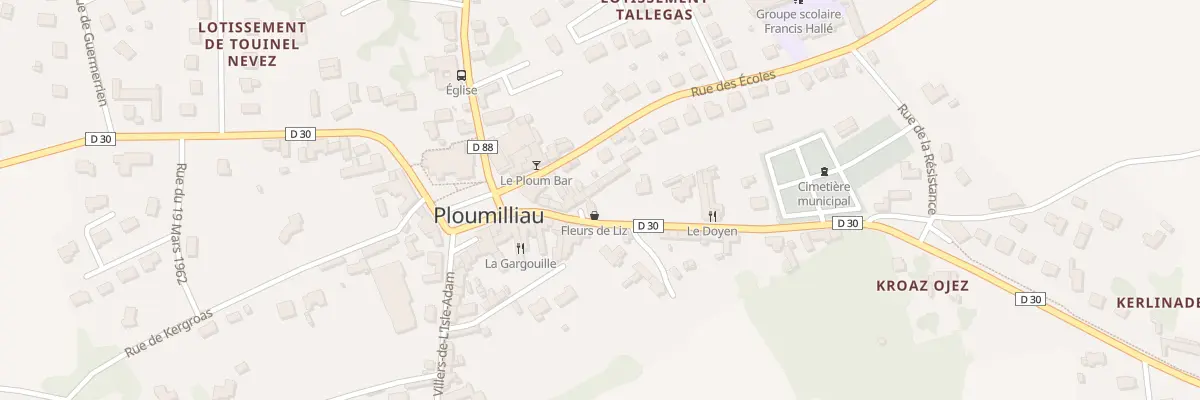 Plan du 6274 Le Bourg à Ploumilliau