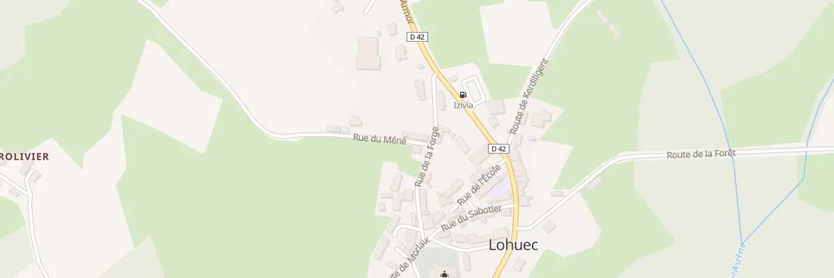 Plan du 4 Rue du Mene à Lohuec
