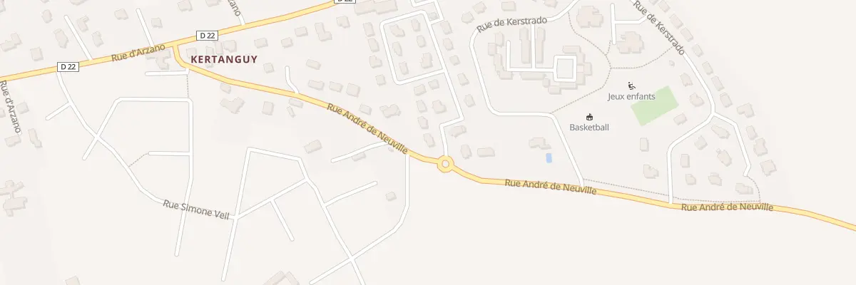Plan du 1 Rue de Kertanguy à Quimperlé