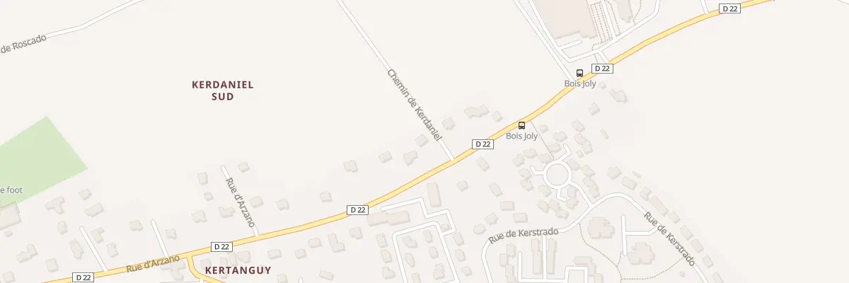 Plan du 133 Rue d’Arzano à Quimperlé