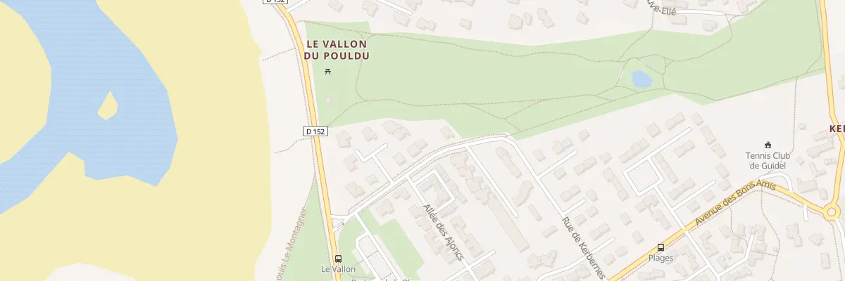 Plan du 7 Rue de Kerbernès à Guidel