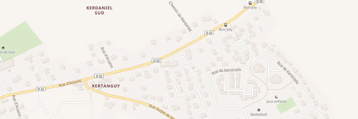 Plan du 18A Rue de Kertanguy à Quimperlé