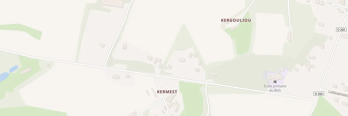 Plan du 6 Kermest à Treffrin