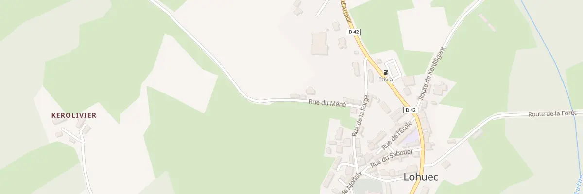 Plan du 10 Rue du Mene à Lohuec