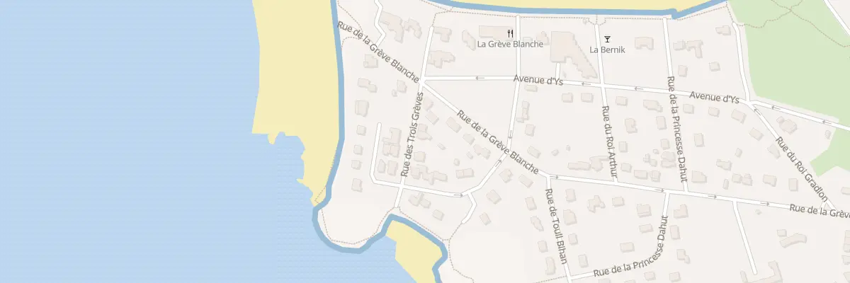 Plan du 6 Rue des Trois Grèves à Trégastel