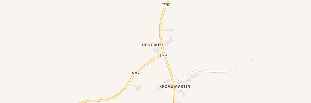 Plan du 1 Croas Martin à Plouzélambre