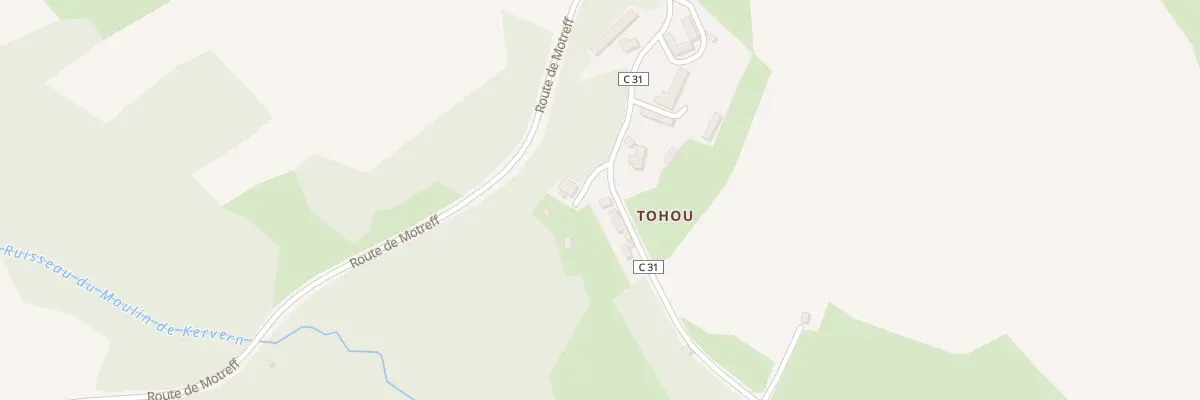 Plan du 2 Tohou à Plévin