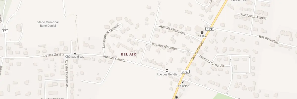 Plan du 2B Rue des Hirondelles à Tréméven