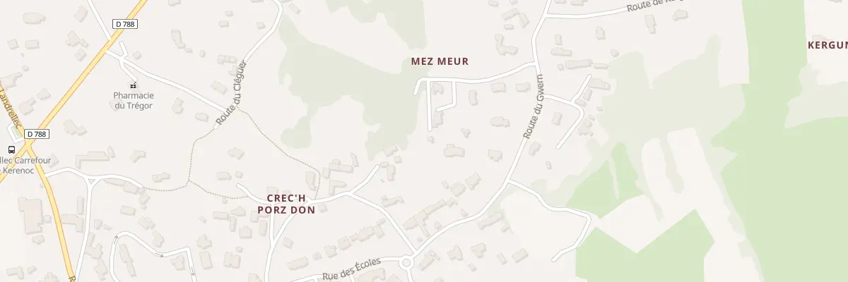 Plan du 9 Che de Mez Meur à Pleumeur-Bodou