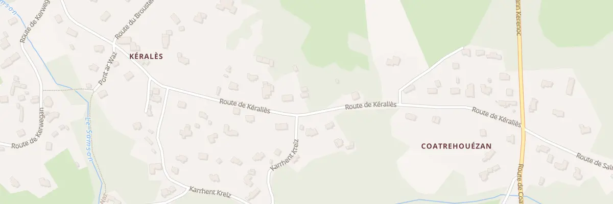 Plan du 13 Rte de Keralies à Pleumeur-Bodou