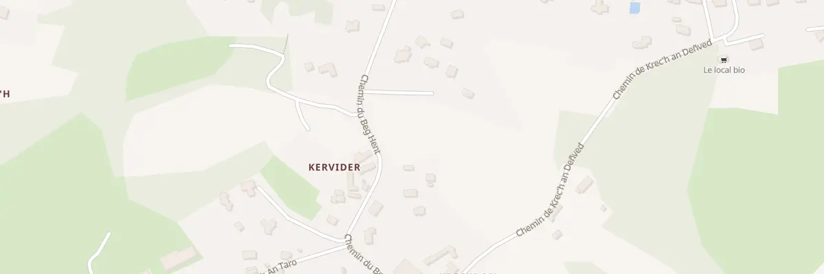 Plan du 21 Che du Beg Hent Servel à Lannion