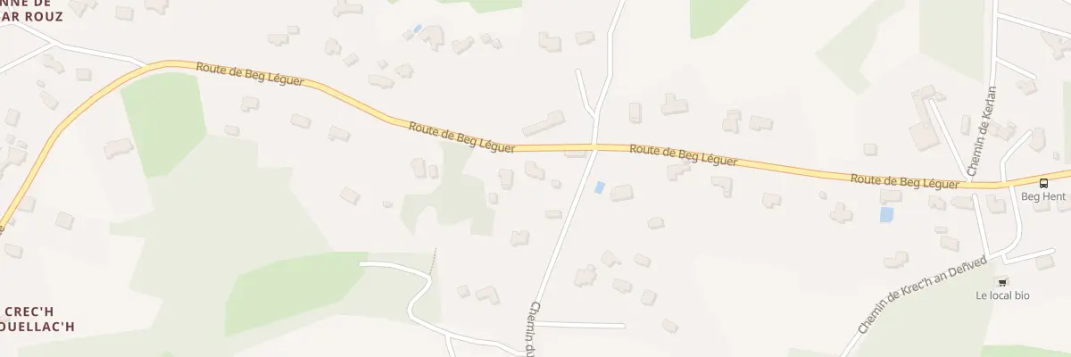 Plan du 211 Rte de Beg Leguer Servel à Lannion