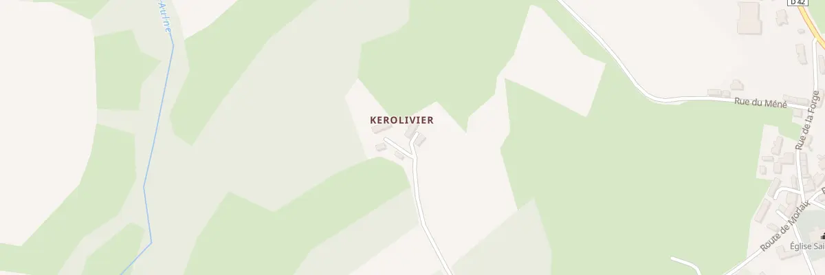 Plan du 4 Kerolivier à Lohuec