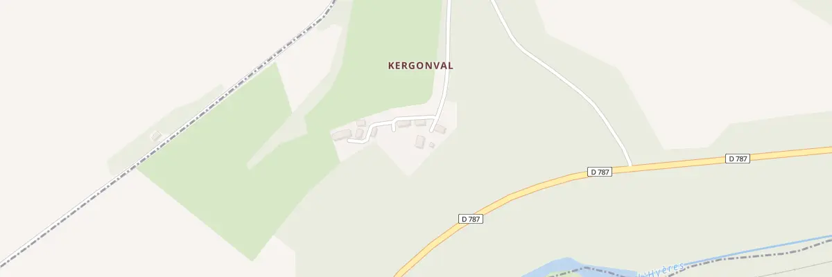 Plan du 262 Kergonval à Plounévézel