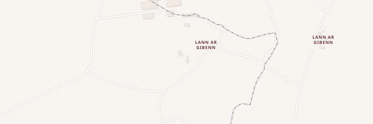 Plan du 1 Lann ar Gibenn à Plouzélambre