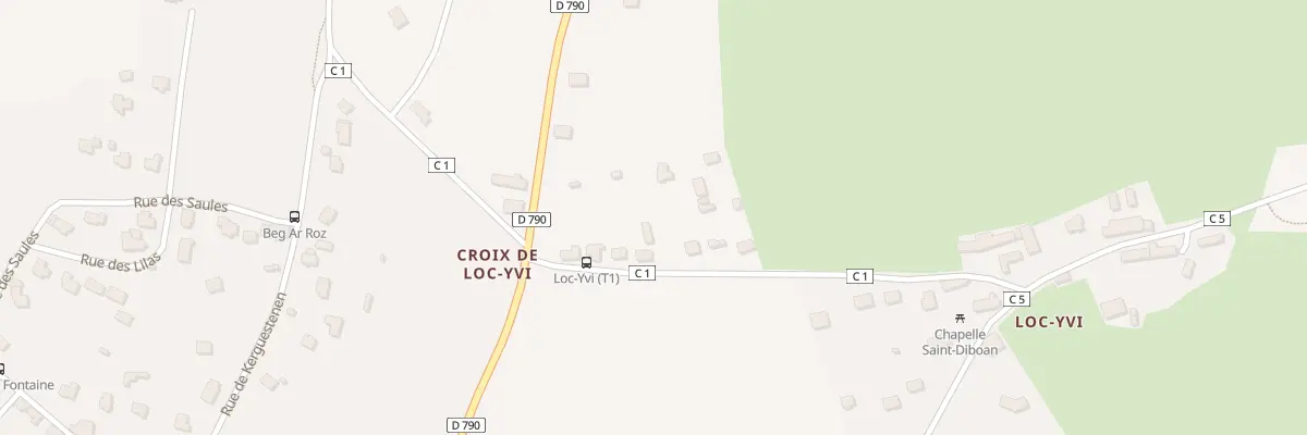 Plan du 19 Croix de Loc Yvi à Tréméven