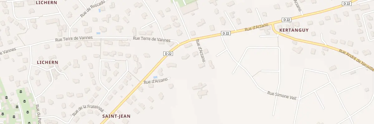 Plan du 88 Rue d’Arzano à Quimperlé