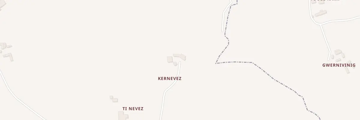 Plan du 1 Kernevez à Plouzélambre