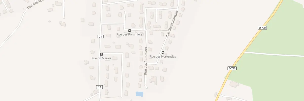 Plan du 15 Rue Pommiers à Tréméven