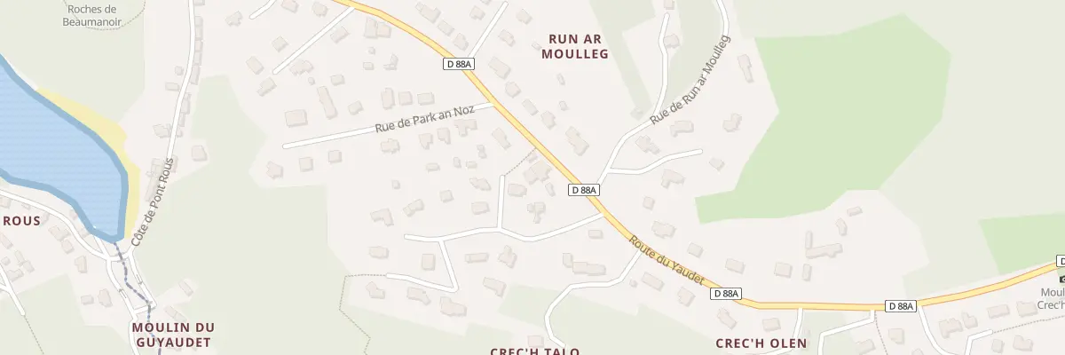 Plan de Rte du Yaudet à Ploulec’h
