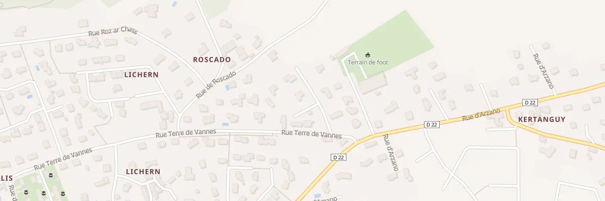 Plan du 125 Rue Terre de Vannes à Quimperlé