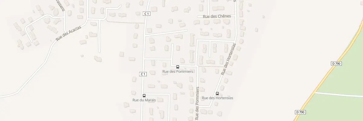 Plan du 9 Rue Pommiers à Tréméven