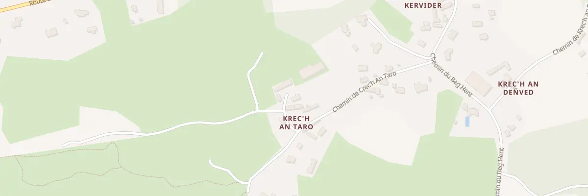 Plan du 28 Che de Krec’H An Taro Servel à Lannion