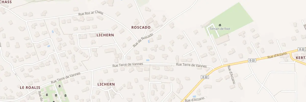 Plan du 107 Rue Terre de Vannes à Quimperlé