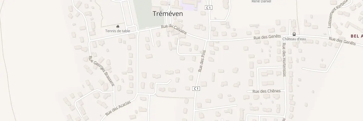 Plan du 8 Rue des Pins à Tréméven