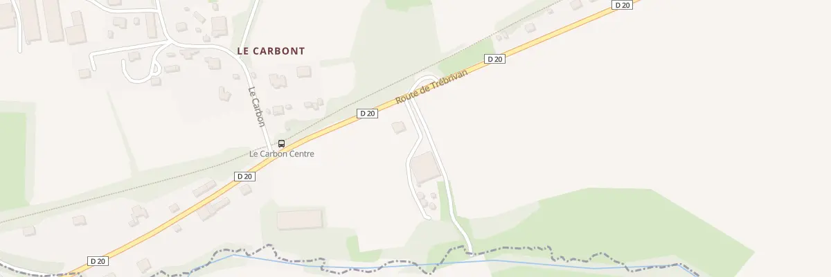 Plan du 8 Le Carbon à Treffrin