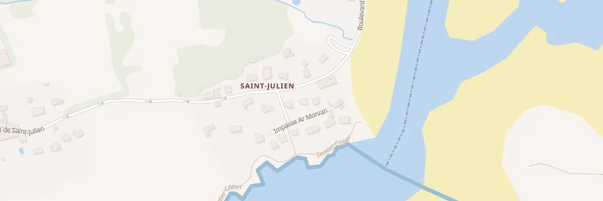 Plan du 4 Bd de la Laïta à Clohars-Carnoët