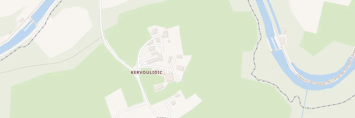 Plan du 2 Kervoulidic à Plévin