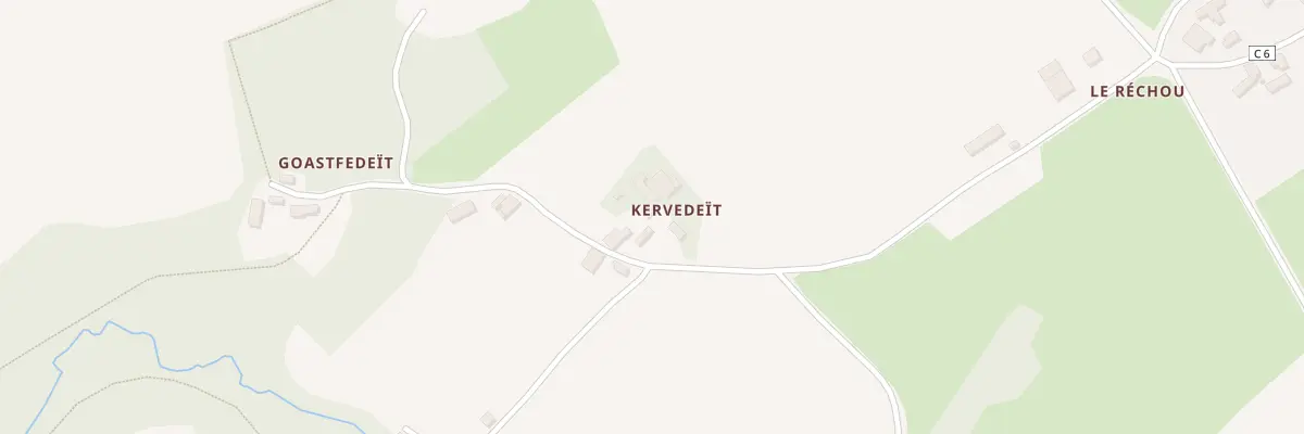 Plan du 1 Kervedeït à Plévin