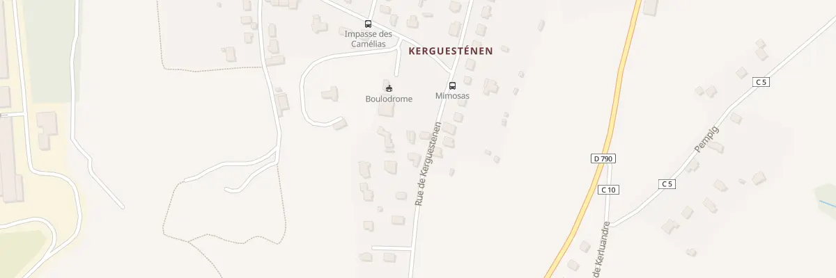 Plan du 14 Rue de Kerguestenen à Tréméven