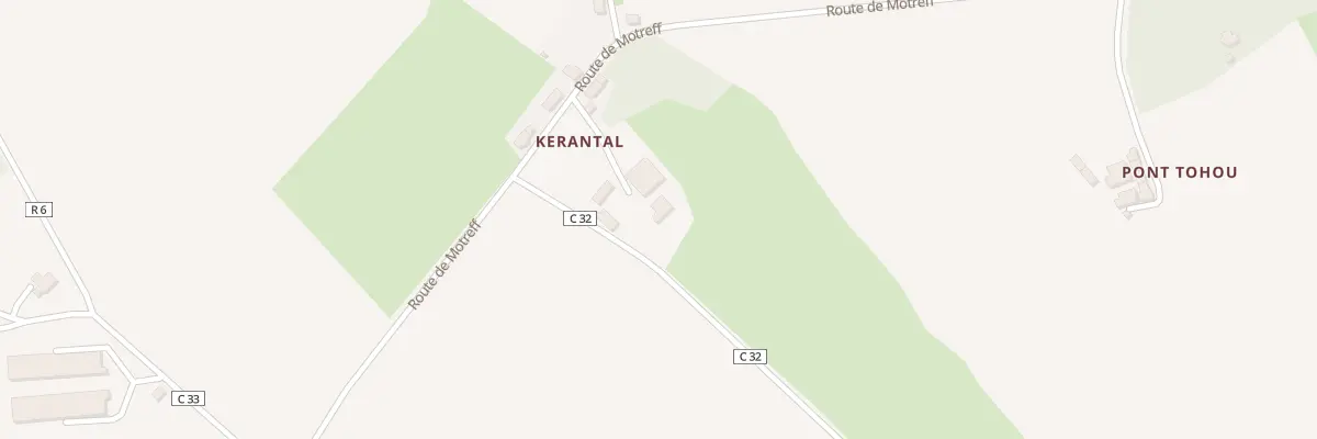 Plan du 5 Kerantal à Plévin