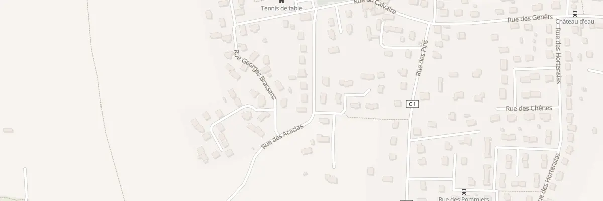 Plan du 14 Rue des Acacias à Tréméven