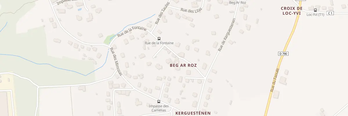 Plan du 5 Rue de la Fontaine à Tréméven