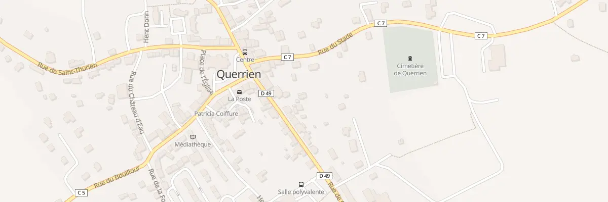 Plan du 9 Rue de Quimperlé à Querrien