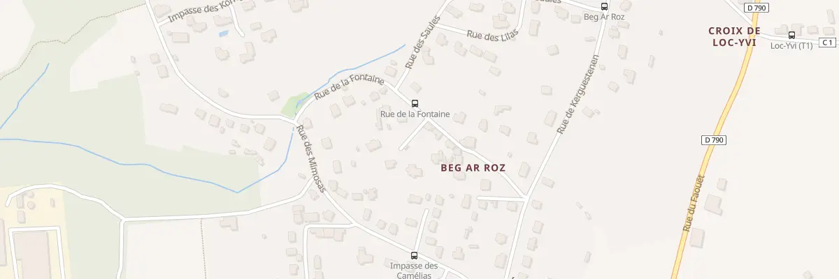 Plan du 9B Rue de la Fontaine à Tréméven