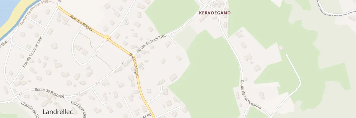 Plan du 10 Rte de Toul Trez à Pleumeur-Bodou
