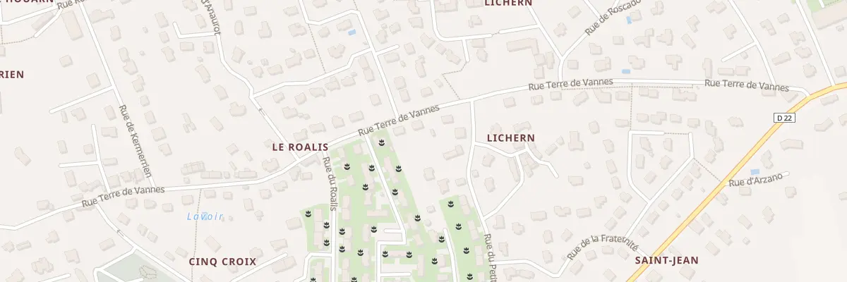 Plan du 82 Rue Terre de Vannes à Quimperlé