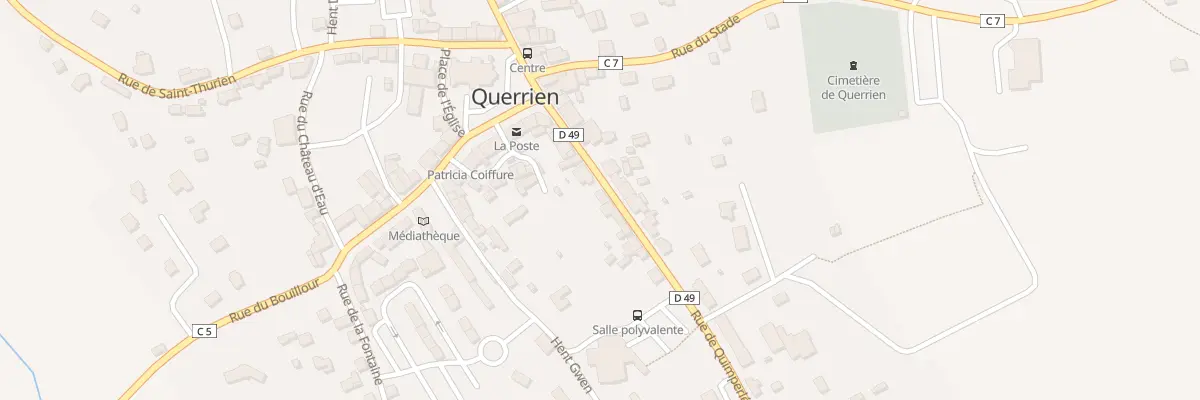 Plan du 12 Rue de Quimperlé à Querrien