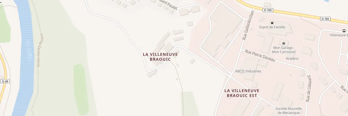Plan du 3 Che de la Villeneuve Braouic à Quimperlé